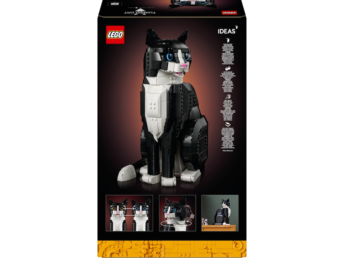 LEGO Icons sort-hvid kat 21349 LEGO