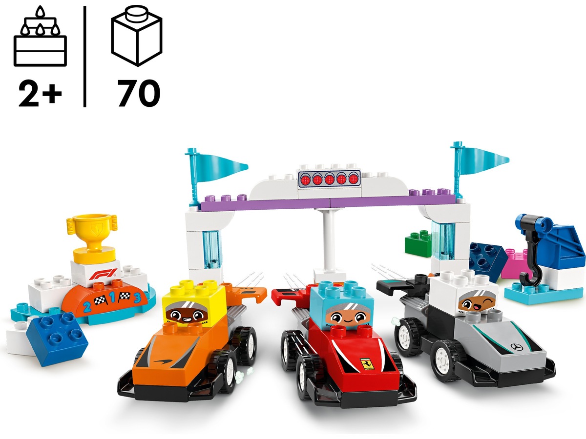 LEGO DUPLO Town F1 Team med racerbiler og chauffører 10445 LEGO