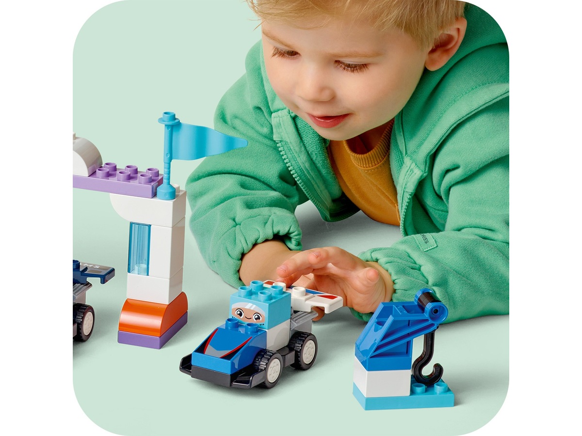 LEGO DUPLO Town F1 Team med racerbiler og chauffører 10445 LEGO
