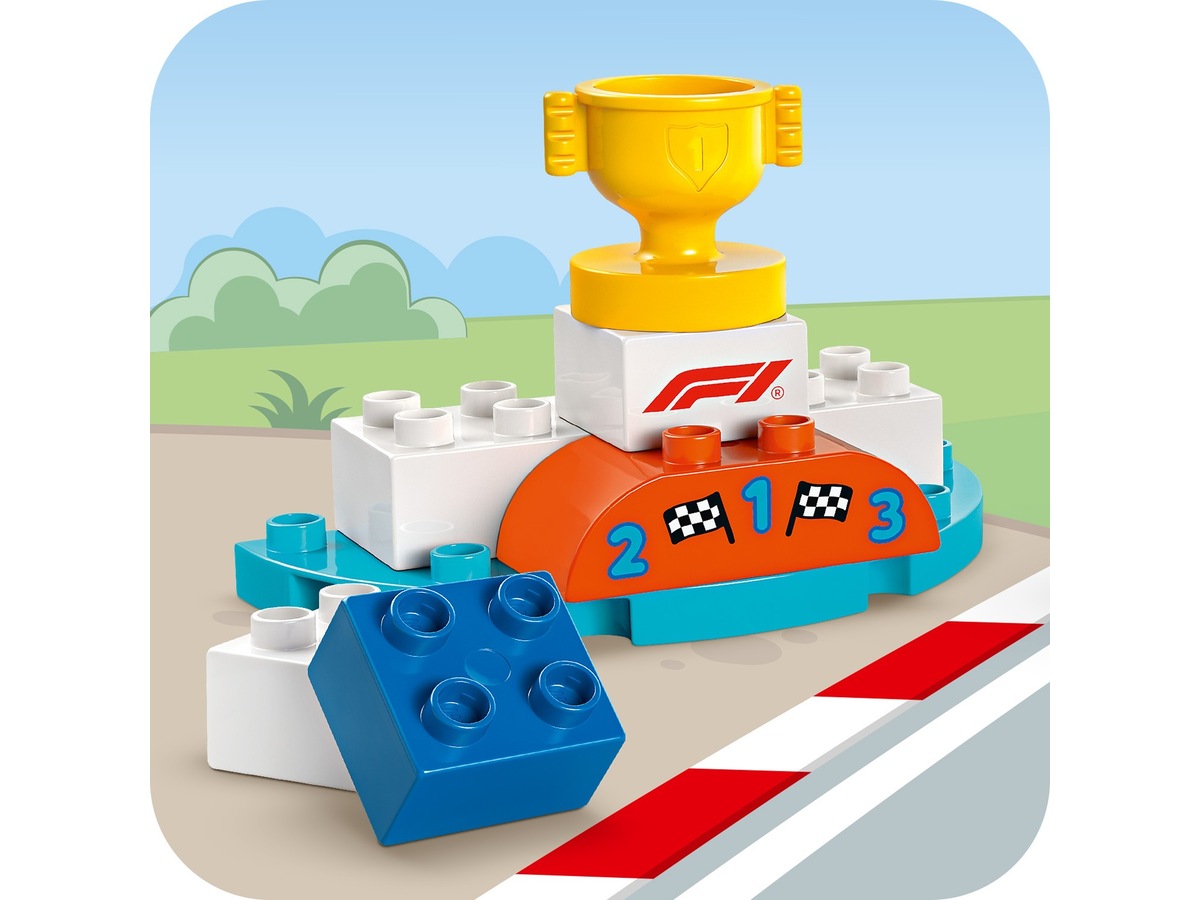 LEGO DUPLO Town F1 Team med racerbiler og chauffører 10445 LEGO