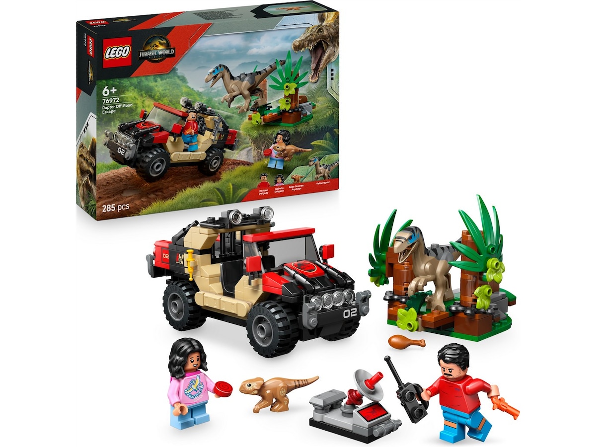 LEGO Jurassic World raptorflugt i terrænbil 76972 LEGO