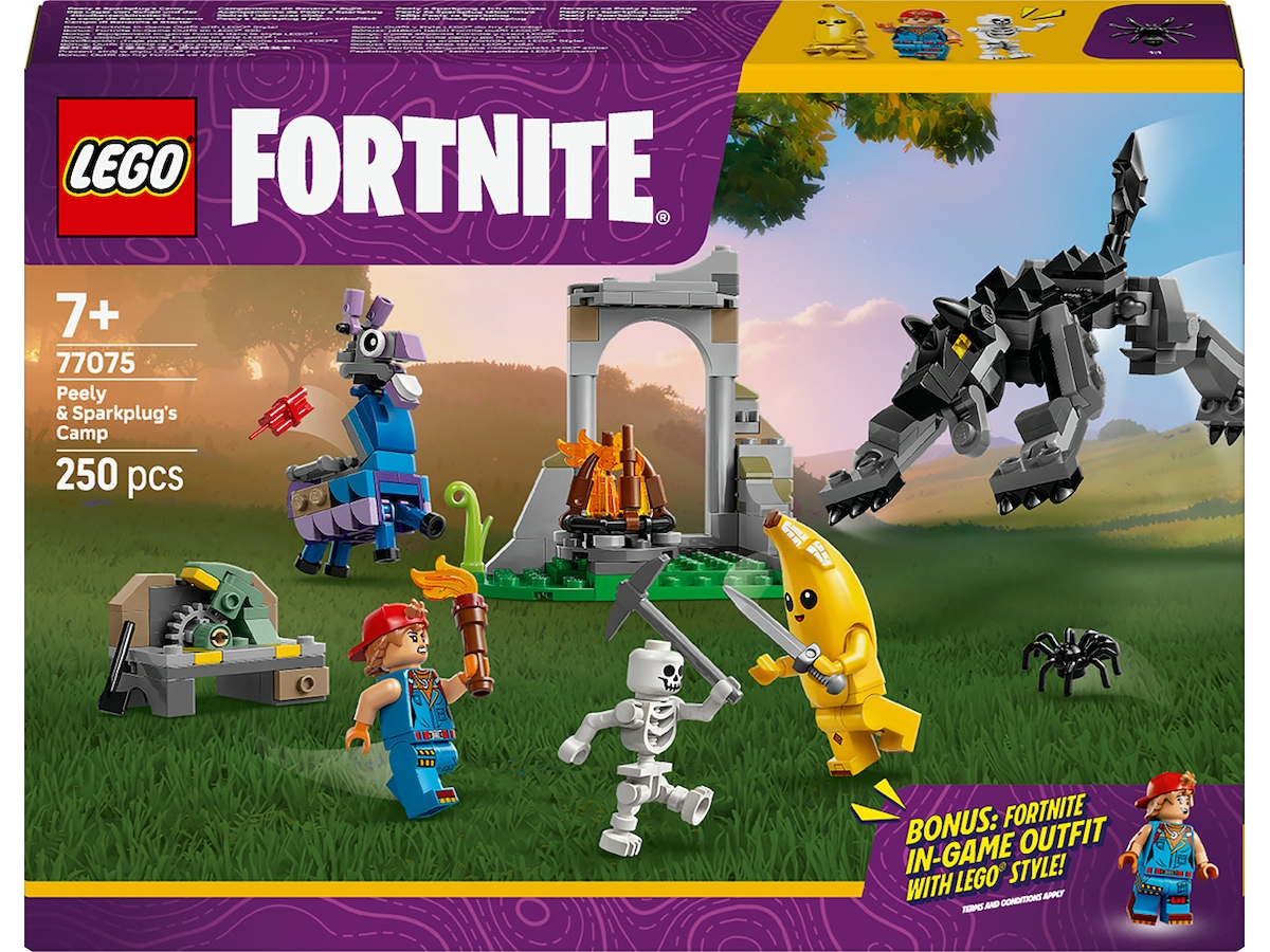 LEGO Fortnite Peely og Sparkplugs lejr 77075 LEGO