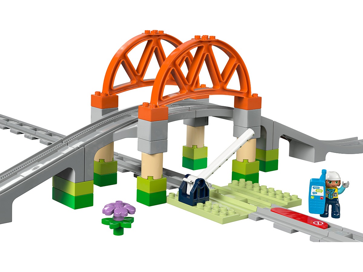 LEGO DUPLO Town togbro og skinner – udvidelsessæt 10426 LEGO