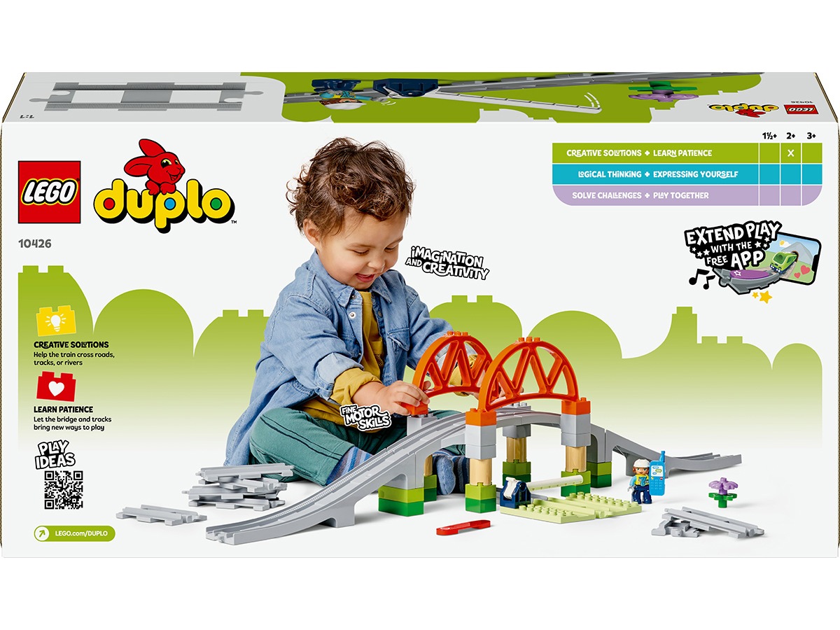 LEGO DUPLO Town togbro og skinner – udvidelsessæt 10426 LEGO