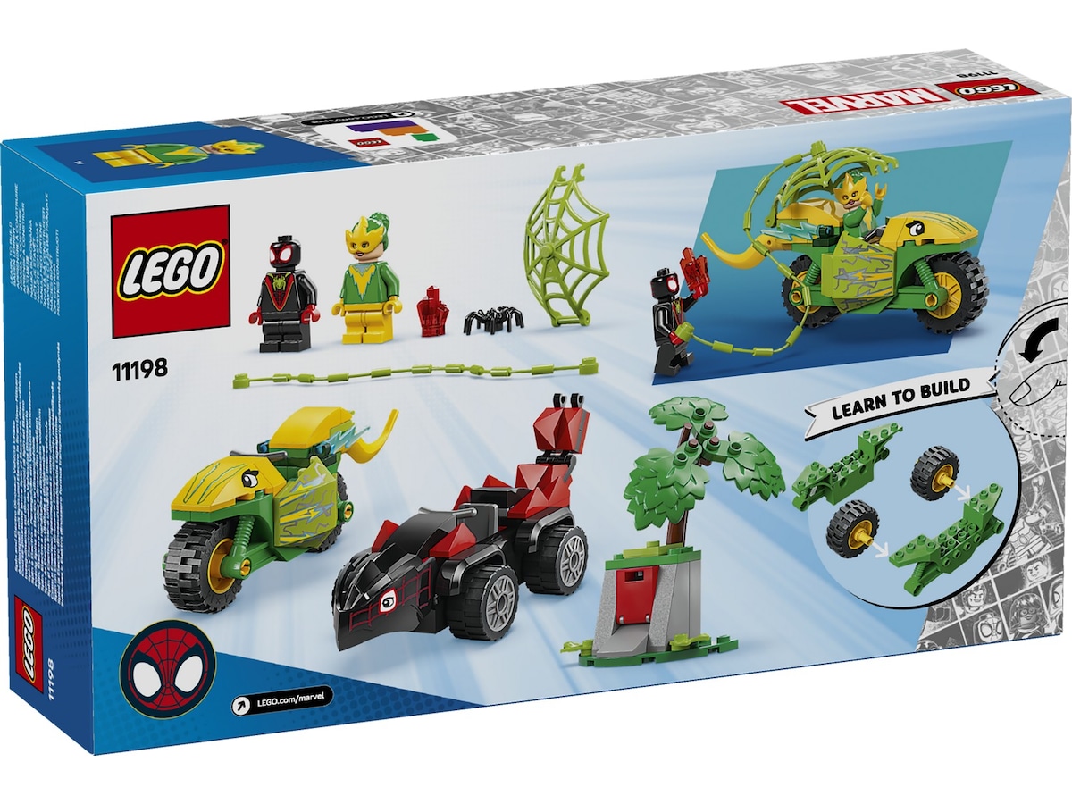 LEGO Spidey dinosaurkøretøjsjagt med Spin og Electro 11198 LEGO