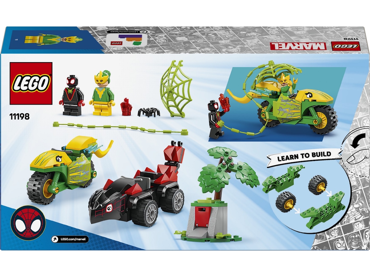 LEGO Spidey dinosaurkøretøjsjagt med Spin og Electro 11198 LEGO