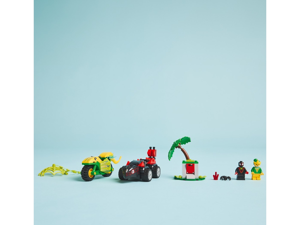 LEGO Spidey dinosaurkøretøjsjagt med Spin og Electro 11198 LEGO