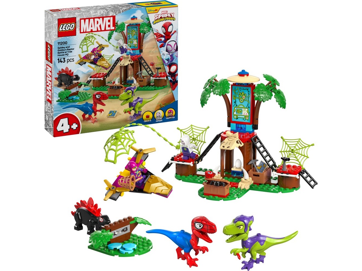 LEGO Spidey og Gobbys raptorkamp ved hovedkvarteret i træet 11200 LEGO