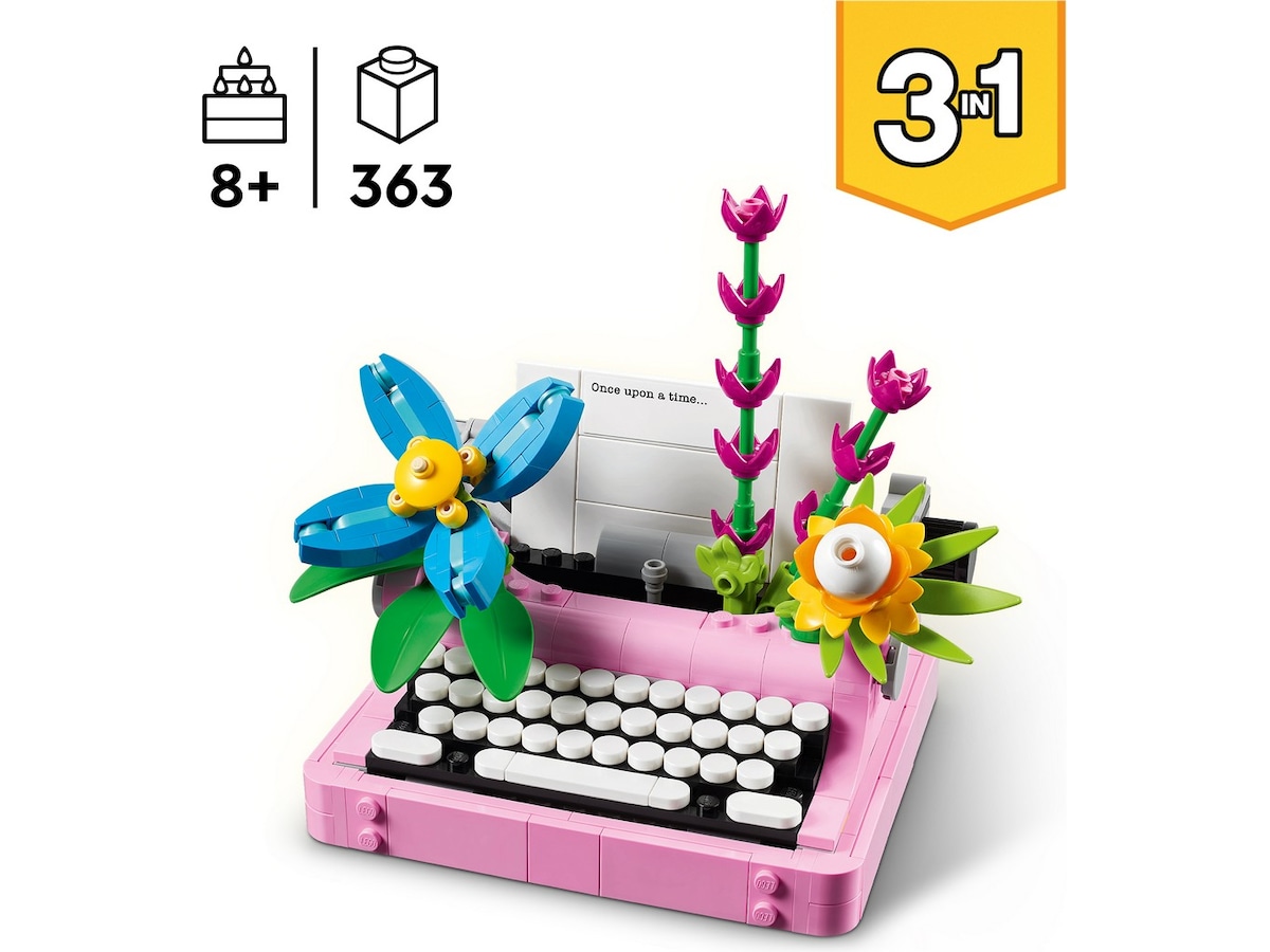 LEGO Creator 31169 skrivemaskine med blomster LEGO
