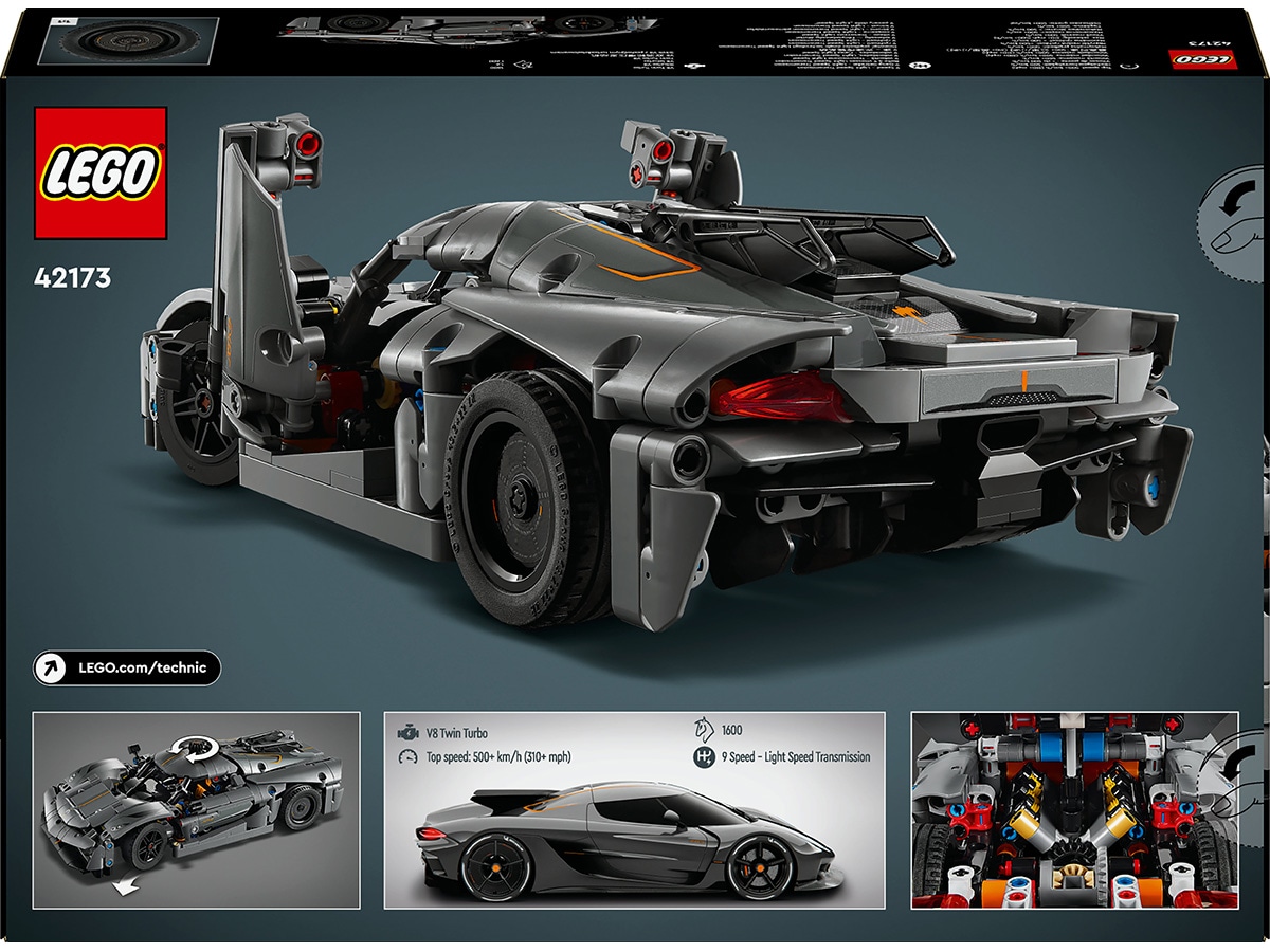 LEGO Technic Koenigsegg Jesko Absolut hyperbil 42173 (grå) LEGO