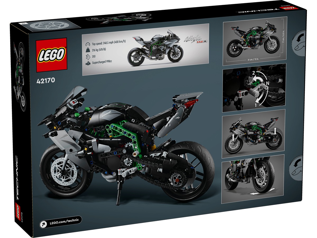LEGO Technic Kawasaki Ninja H2R motorcykel 42170 LEGO