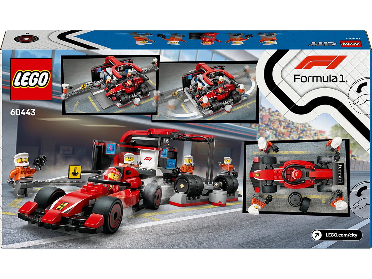 LEGO City F1 depotstop & depotteam med Ferrari bil 60443 LEGO
