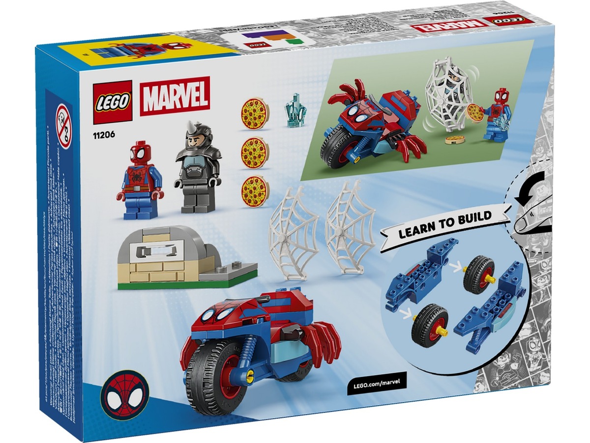 LEGO Spidey på motorcykel mod Rhino 11206 LEGO