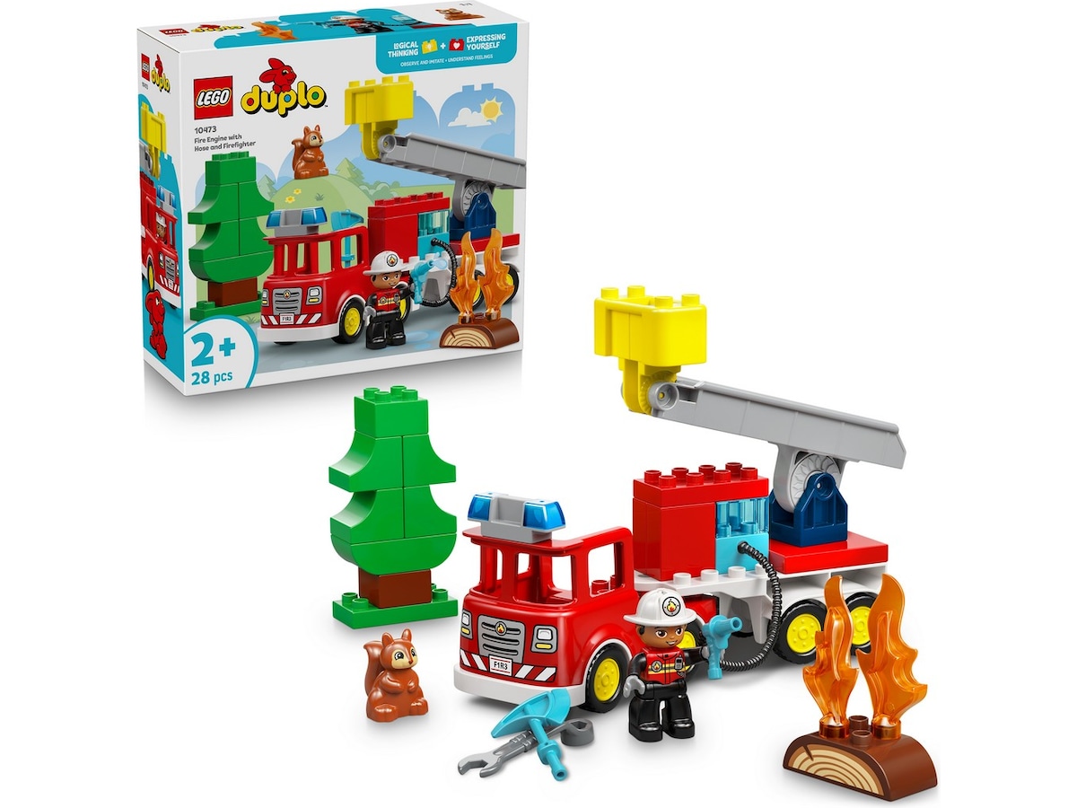 LEGO DUPLO Town brandbil med slange og brandmand 10473 LEGO