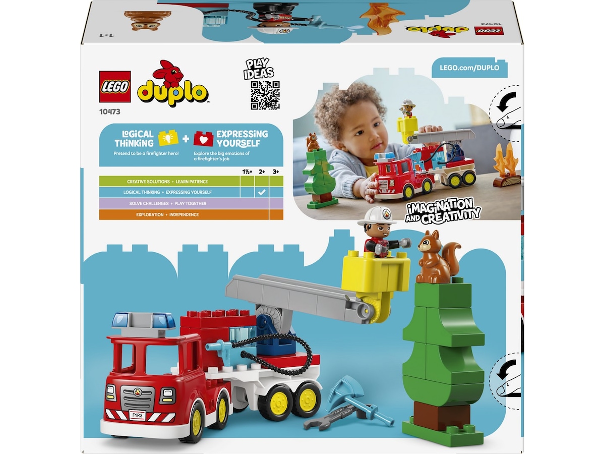 LEGO DUPLO Town brandbil med slange og brandmand 10473 LEGO