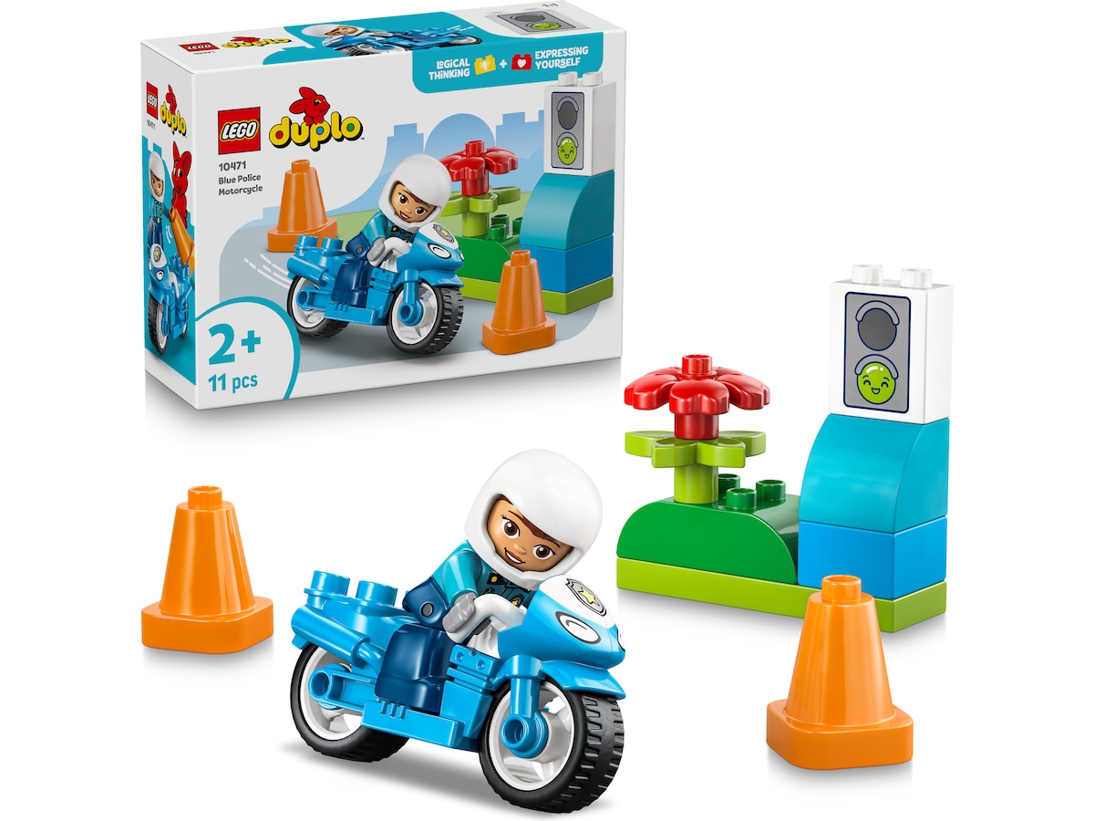 LEGO DUPLO Town politimotorcykel 10471 (blå) LEGO