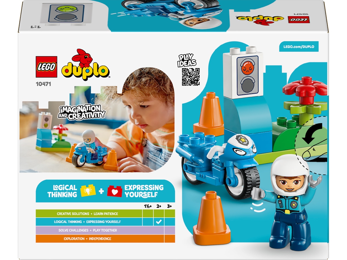 LEGO DUPLO Town politimotorcykel 10471 (blå) LEGO