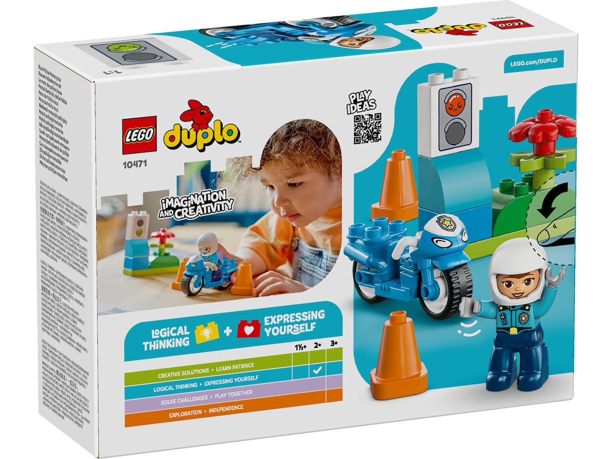 LEGO DUPLO Town politimotorcykel 10471 (blå) LEGO