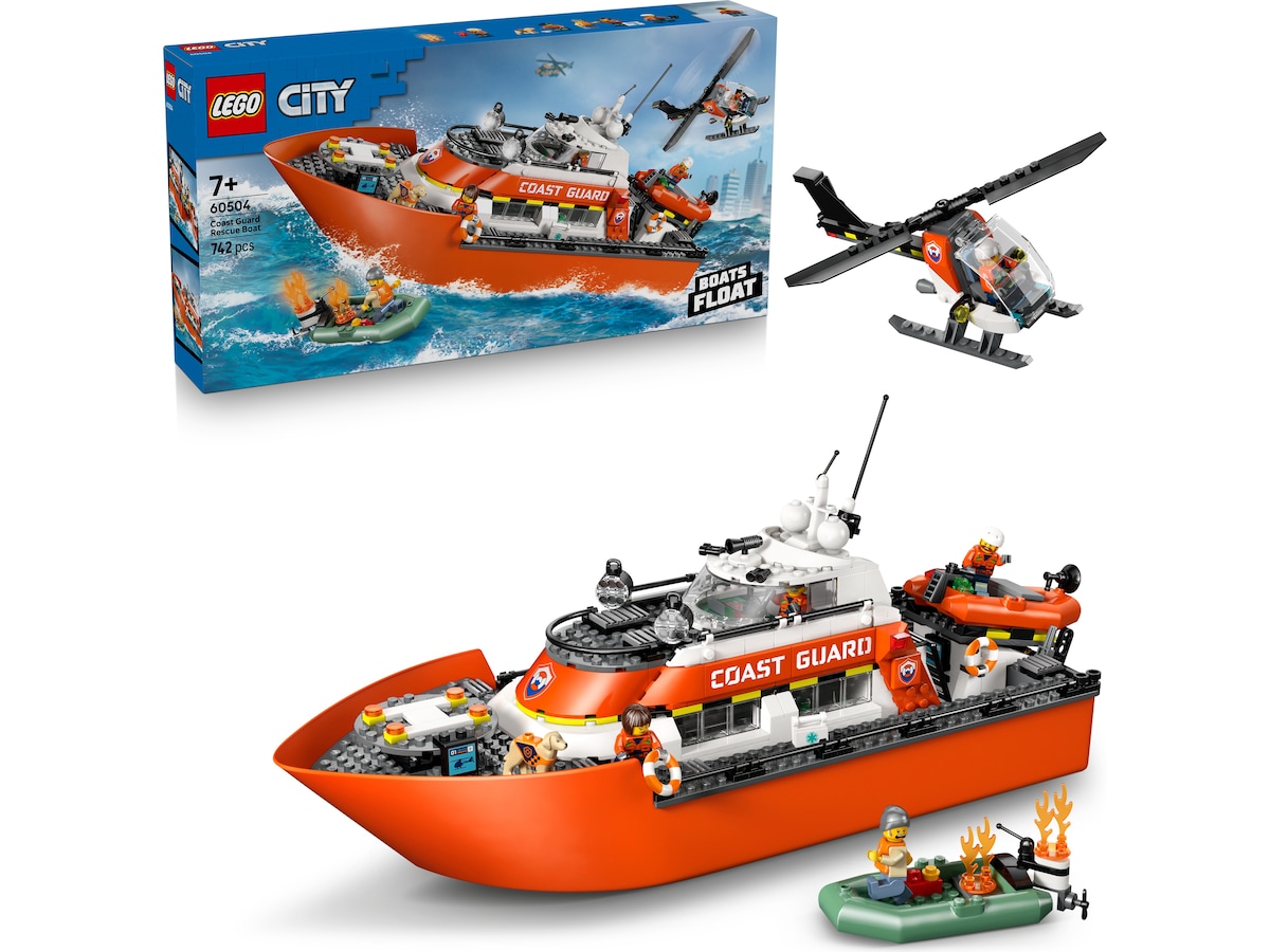 LEGO City kystvagtens helikopter og redningsbåd 60504 LEGO