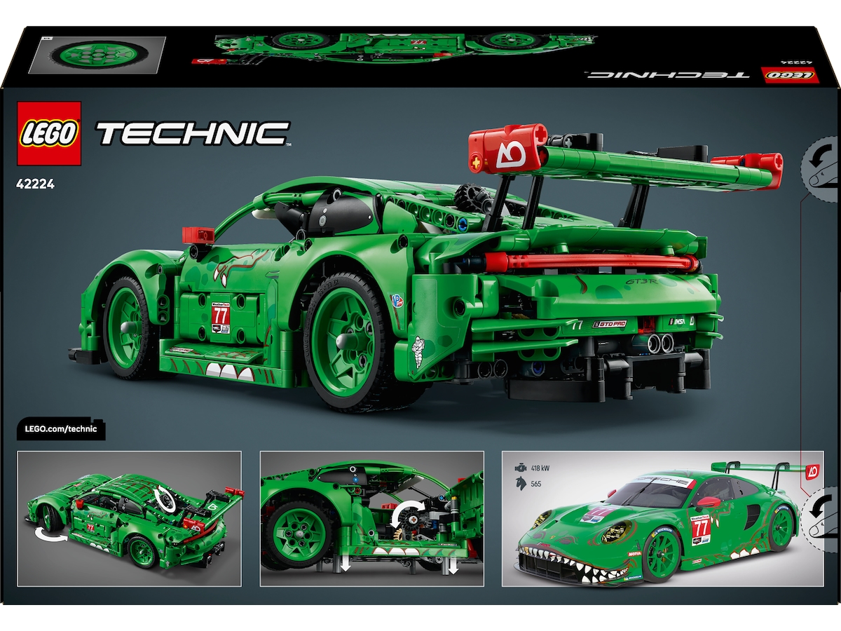 LEGO Technic Porsche 911 GT3 R REXY AO Racing racerbil 42224 LEGO