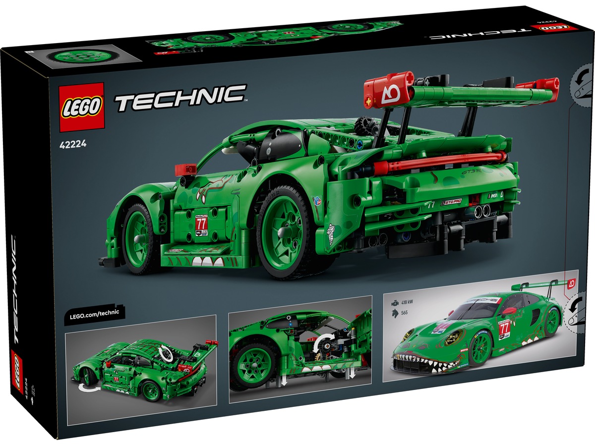 LEGO Technic Porsche 911 GT3 R REXY AO Racing racerbil 42224 LEGO