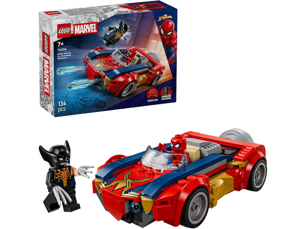 LEGO Super Heroes Spider-Man i bil mod venomiseret Wolverine 76336 LEGO