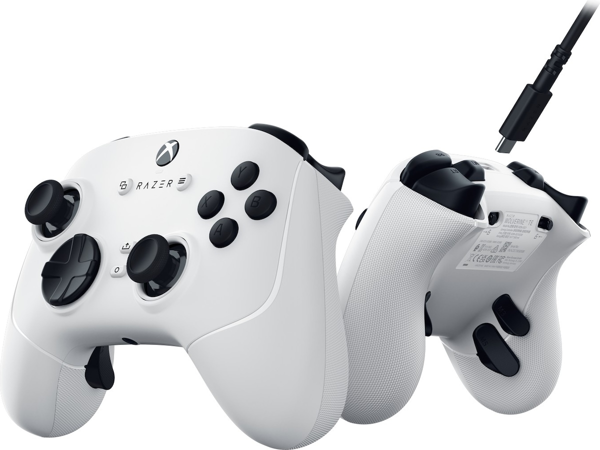 Razer Wolverine V3 TE kablet controller for Xbox X/S og PC (hvid) Tilbehør til spilkonsoller