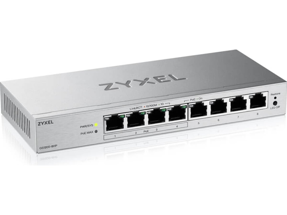 Zyxel GS1200-8HPV3-EU0101F switch Switch