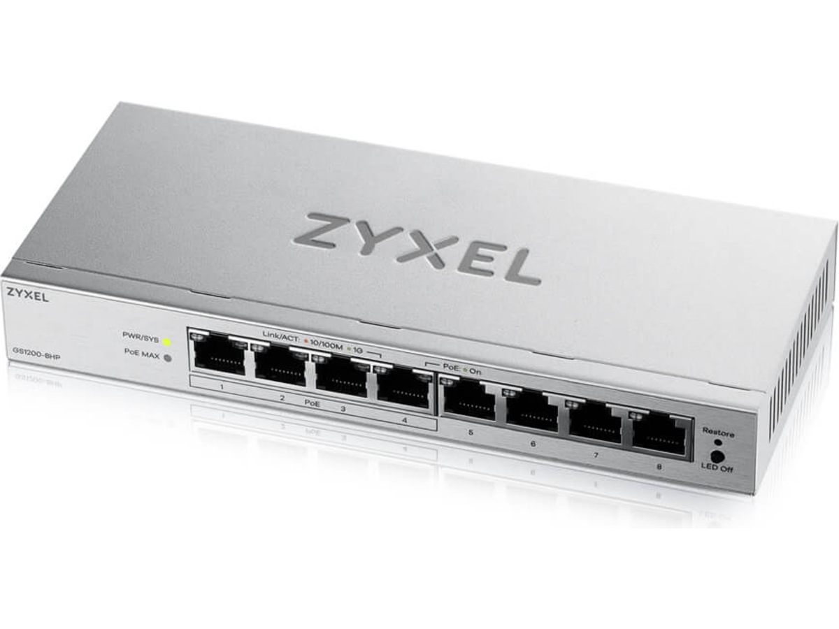 Zyxel GS1200-8HPV3-EU0101F switch Switch