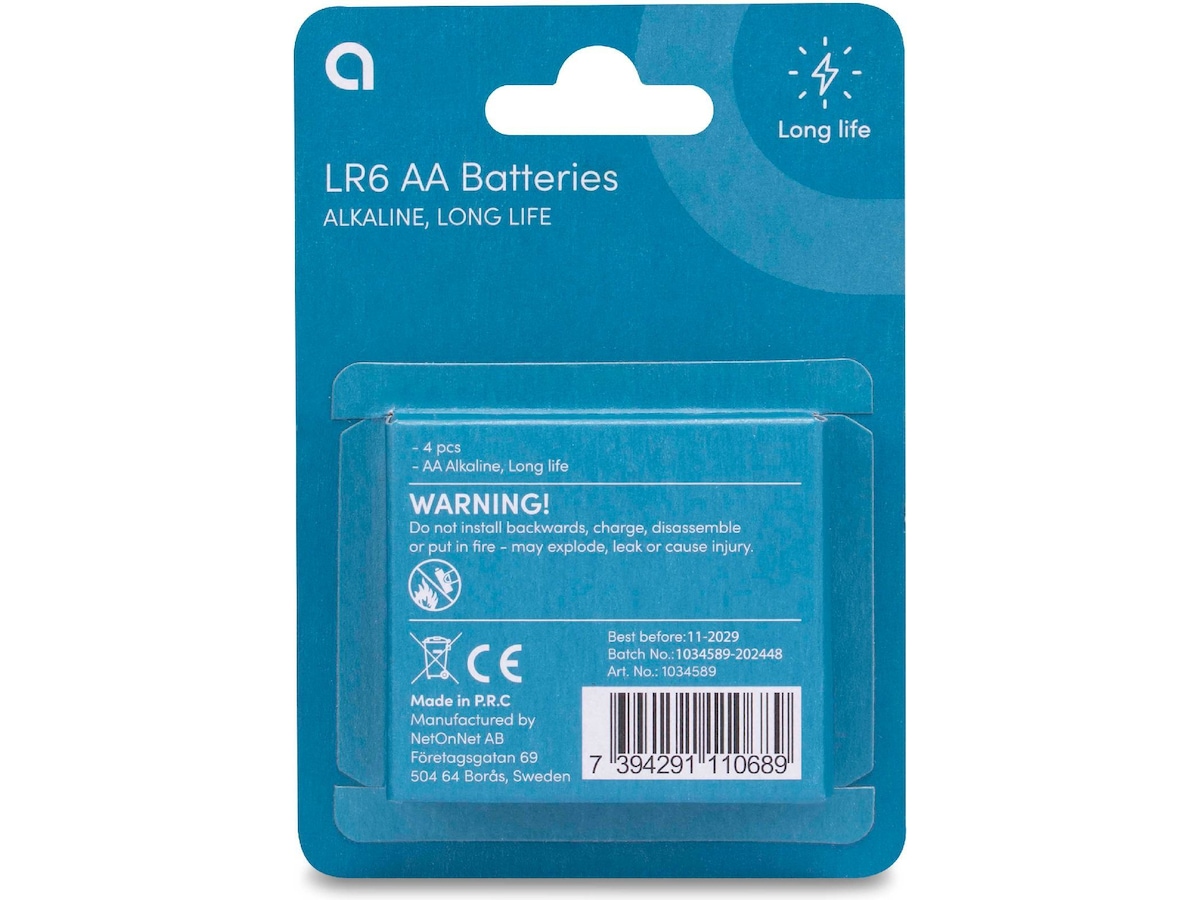 Andersson AA batteri, 2x4-pk Generelle batterier