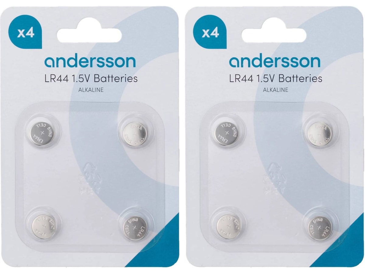 Andersson LR44 knapcellebatterier 2x4-pk Generelle batterier