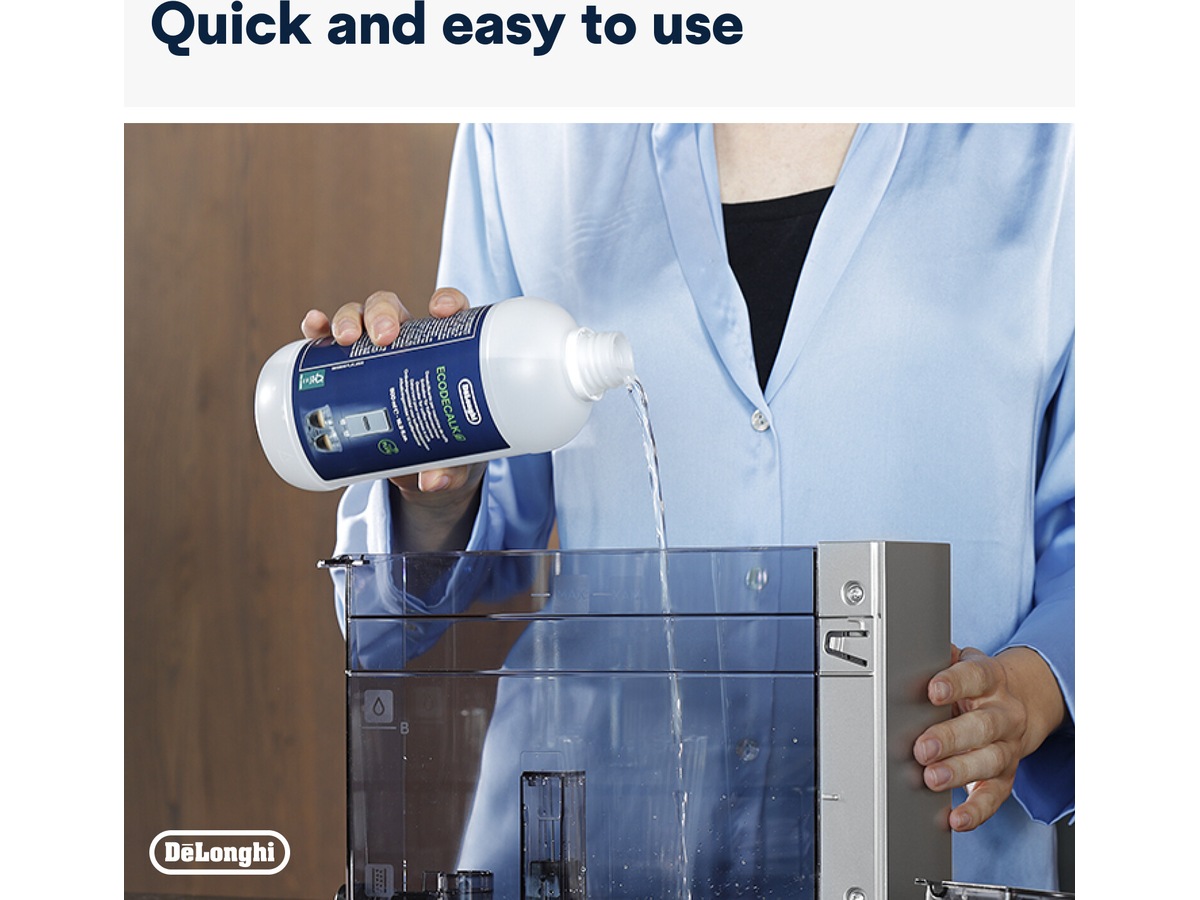 DeLonghi DLSC202 afkalkningsmiddel 200 ml Tilbehør til kaffemaskine