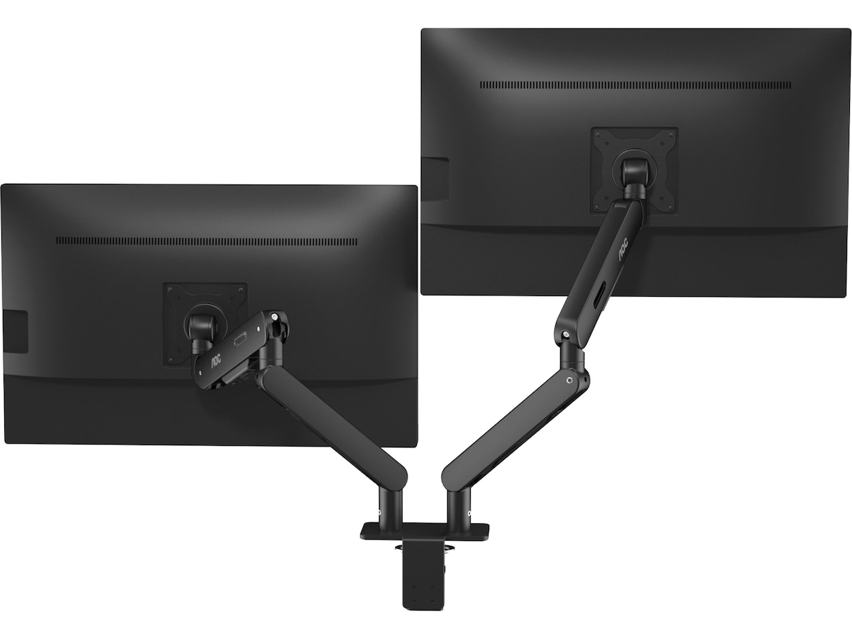 AOC AM420B dobbelt monitorarm til skærm 17-34" (sort) Væg ophæng