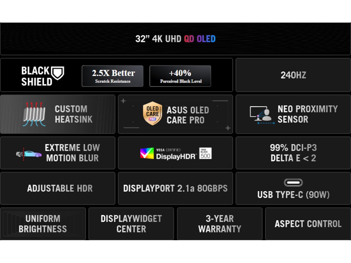 ASUS 32" 4K gamingskærm ROG Swift PG32UCDM3 Gamingskærme