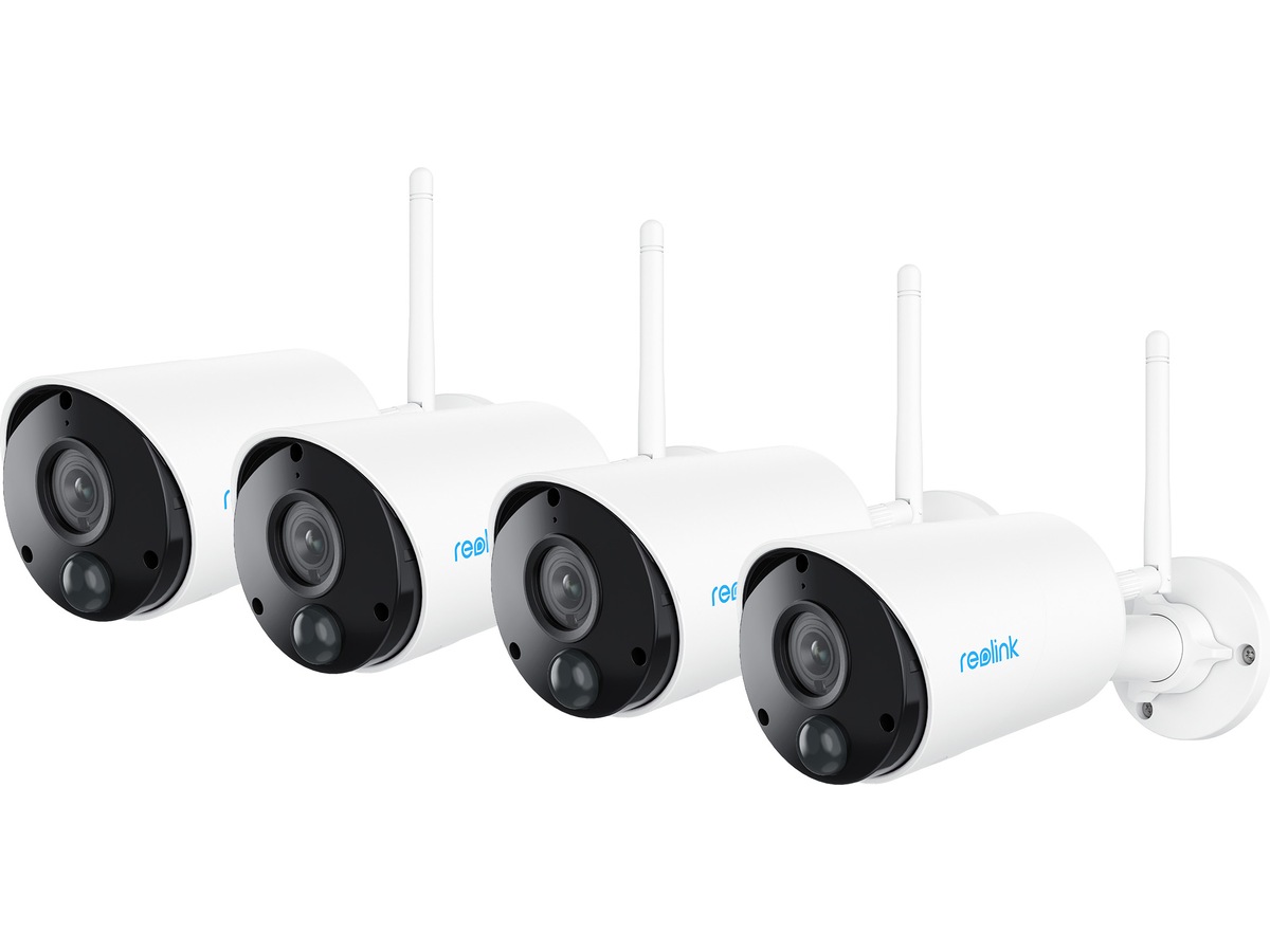 Reolink Argus Eco trådløst udendørs overvågningskamera 4-pack Overvågningskameraer