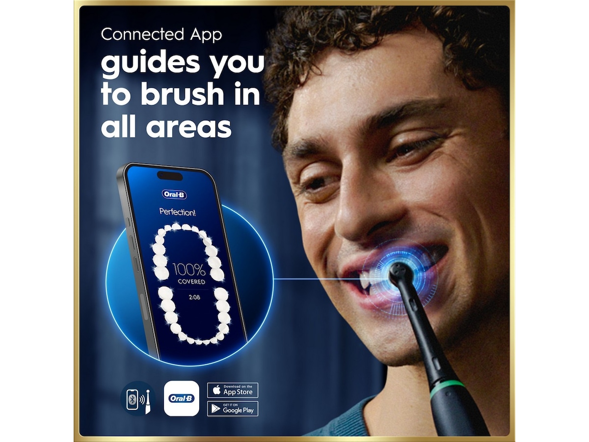 Oral-B iO9 elektrisk tandbørste duo-pakke (sort og lyserød) Tilbehør til tandpleje