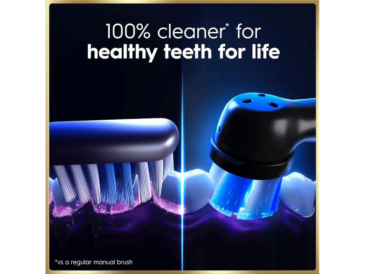 Oral-B iO9 elektrisk tandbørste duo-pakke (sort og lyserød) Tilbehør til tandpleje