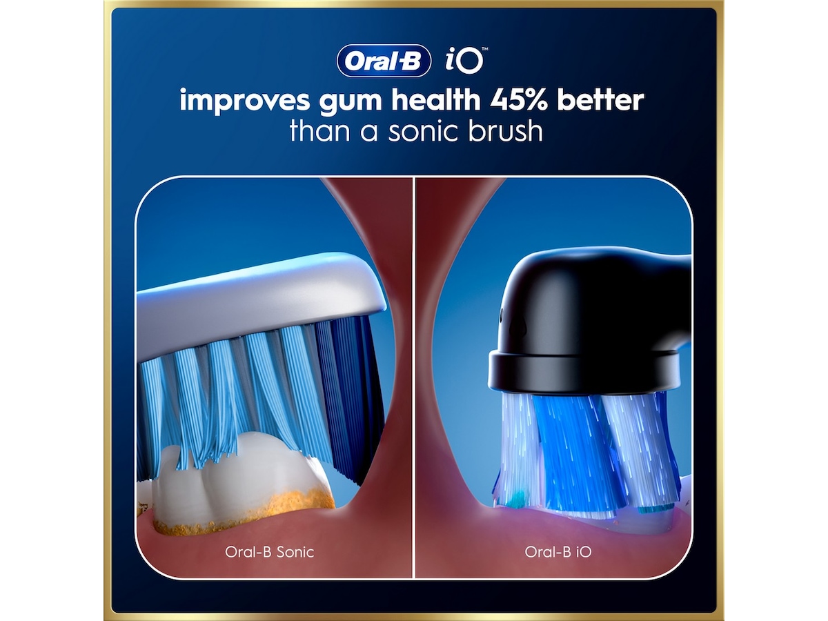 Oral-B iO9 elektrisk tandbørste duo-pakke (sort og lyserød) Tilbehør til tandpleje