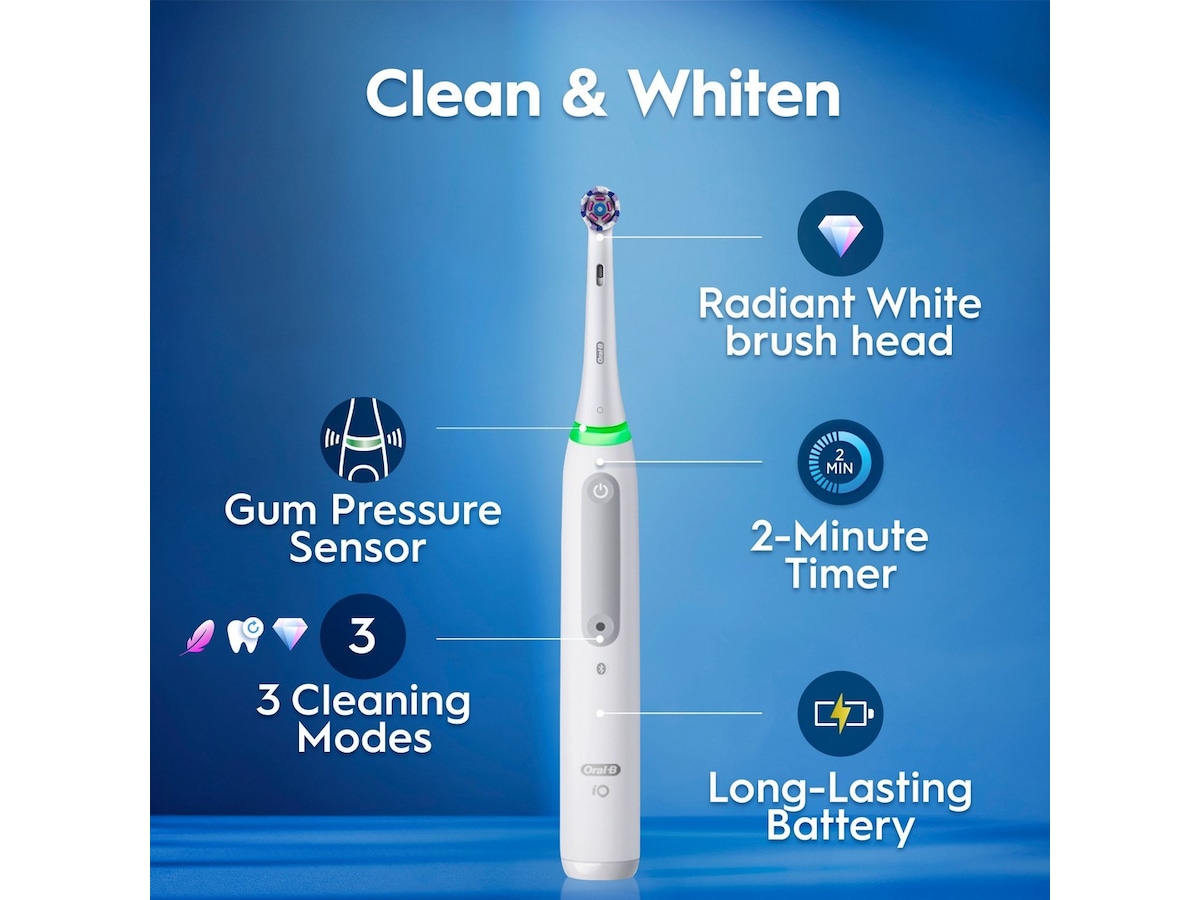 Oral-B iO3 elektrisk tandbørste (hvid) Tilbehør til tandpleje