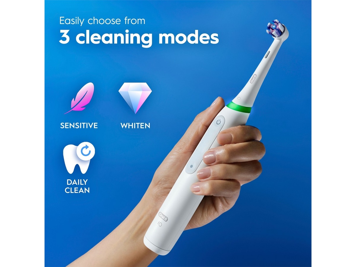 Oral-B iO3 elektrisk tandbørste (hvid) Tilbehør til tandpleje