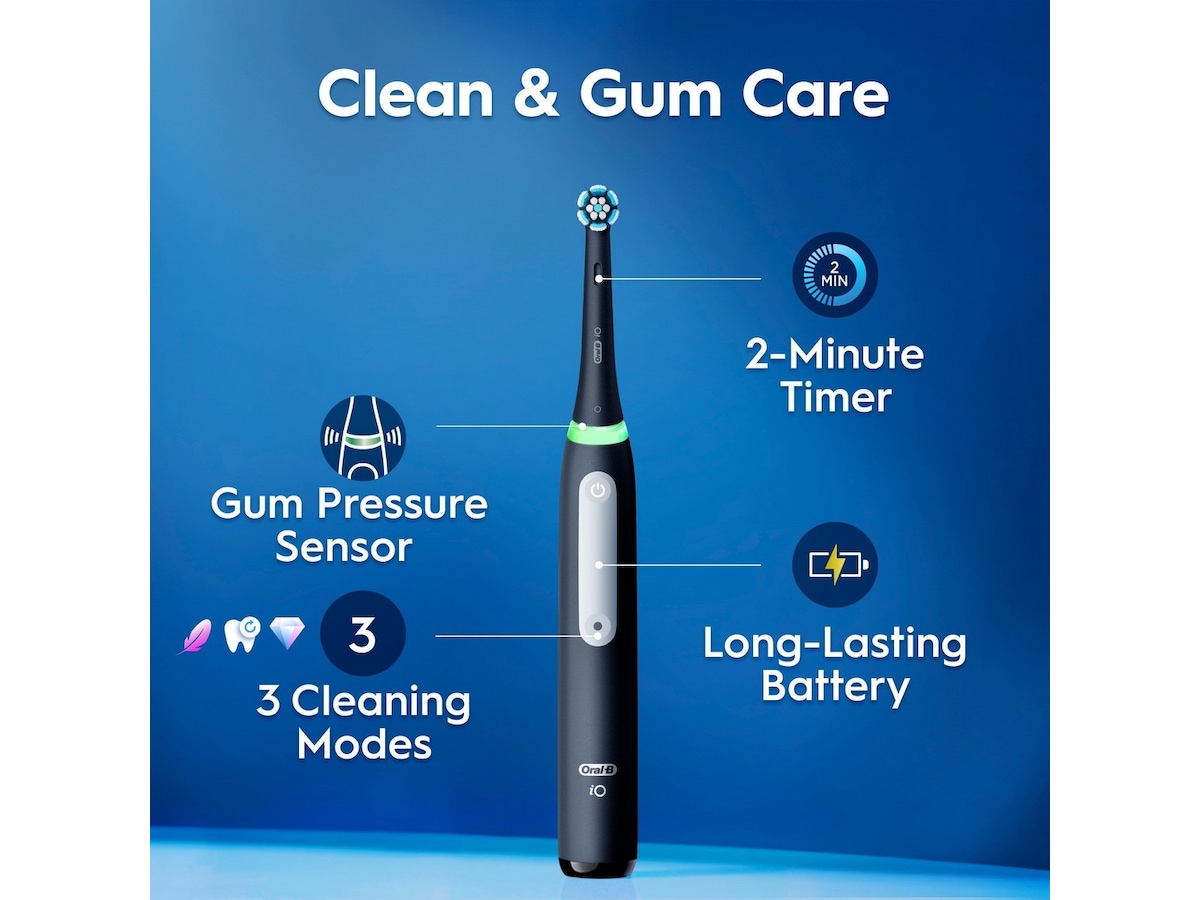 Oral-B iO3 elektrisk tandbørste (sort) Tilbehør til tandpleje