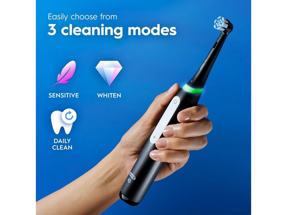 Oral-B iO3 elektrisk tandbørste (sort) Tilbehør til tandpleje
