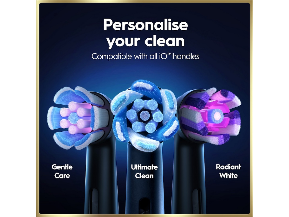 Oral-B iO9 elektrisk tandbørste (sort) Tilbehør til tandpleje