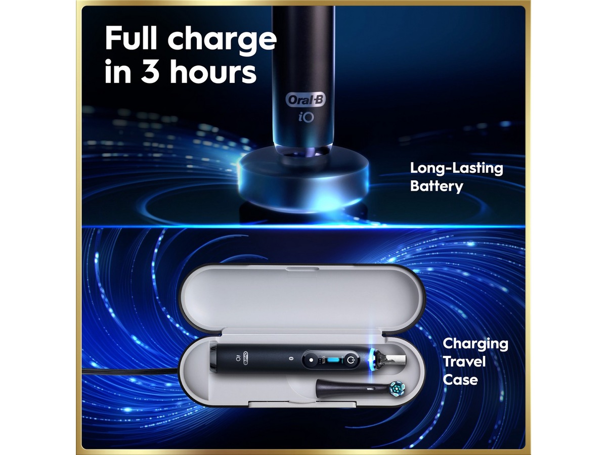 Oral-B iO9 elektrisk tandbørste (sort) Tilbehør til tandpleje