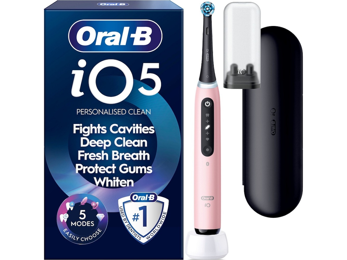 Oral-B iO5 elektrisk tandbørste (rosa) Tilbehør til tandpleje