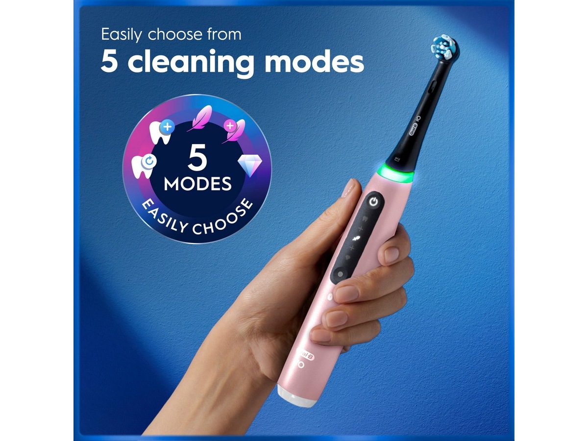 Oral-B iO5 elektrisk tandbørste (rosa) Tilbehør til tandpleje