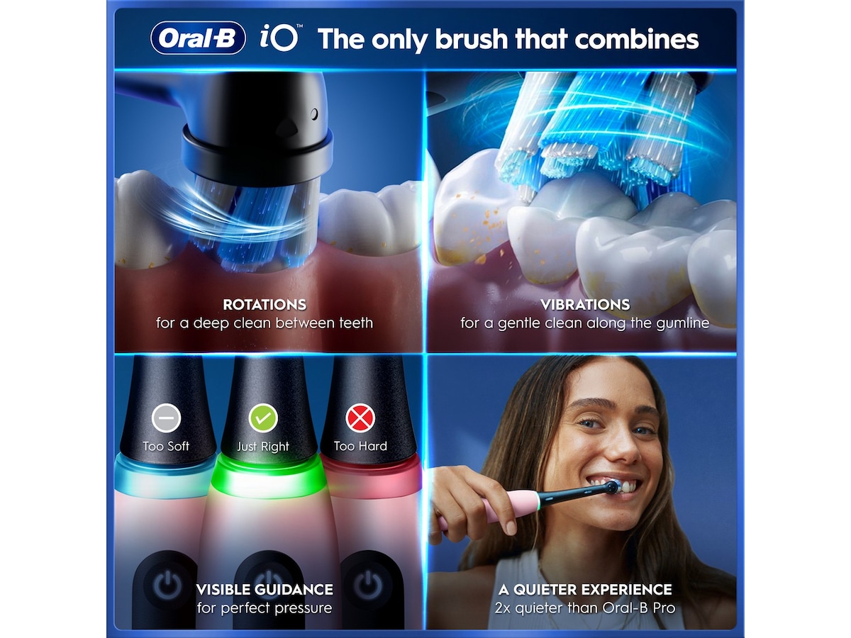 Oral-B iO5 elektrisk tandbørste (rosa) Tilbehør til tandpleje