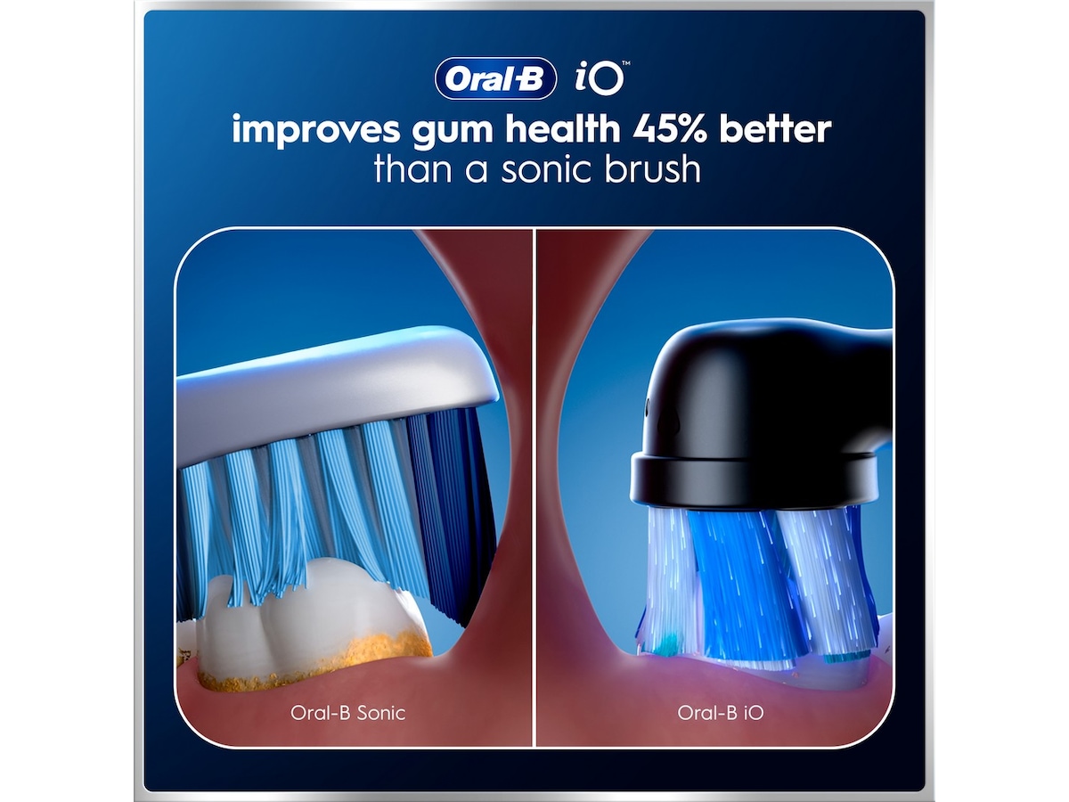 Oral-B iO6 elektrisk tandbørste (sort) Elektriske tandbørster