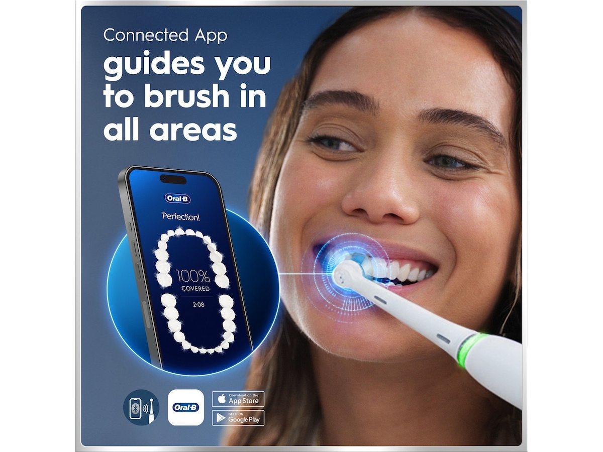 Oral-B iO6 elektrisk tandbørste (hvid) Tilbehør til tandpleje