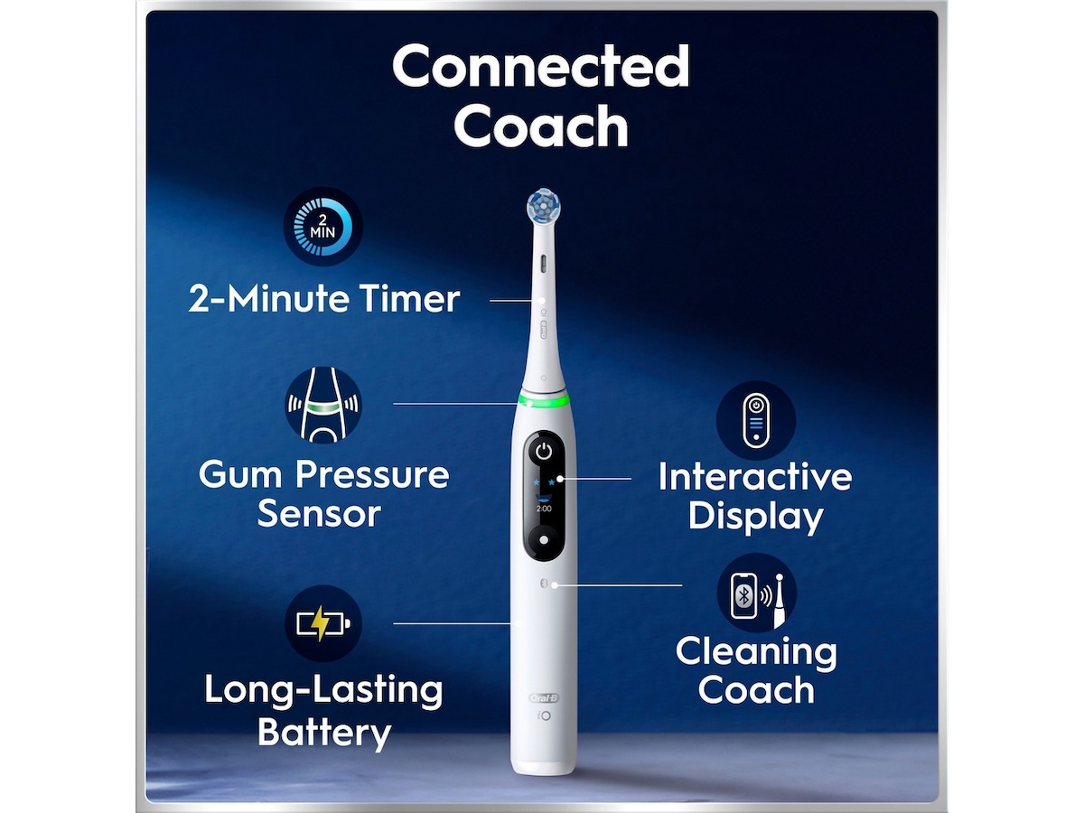 Oral-B iO6 elektrisk tandbørste (hvid) Tilbehør til tandpleje